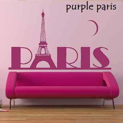 Wallsticker Purple Paris Rp 25 000 amaryllisbabyshop